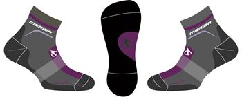 Ponožky 3D JULIET šedo/fialové