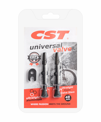 CST - Ventilky bezdušové 48 mm černé  2ks