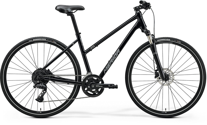 MERIDA CROSSWAY 300 Glossy Black(Silver) - W