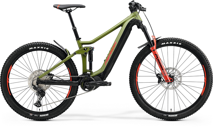 MERIDA eONE-FORTY 575 Matt Green/Black(Race Red)