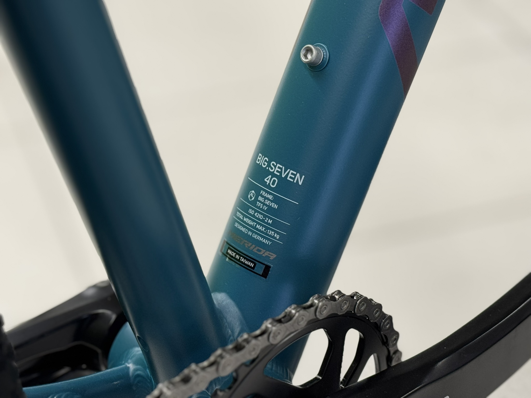 Boční pohled rámu