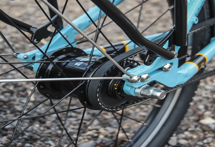 Boční pohled rámu