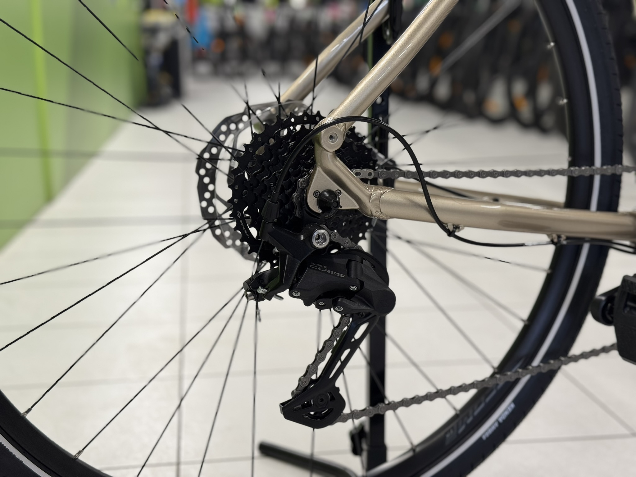 Boční pohled rámu